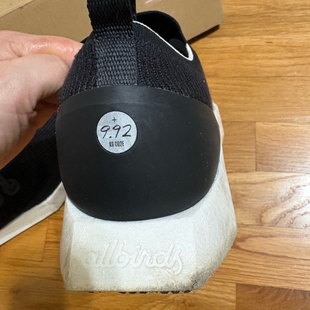 Allbirds Men’s tree flyer I Natural Black ( blizzard sole) size M11 - Picture 8 of 13